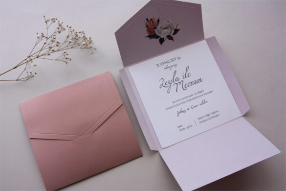 pudra renkli davetiye