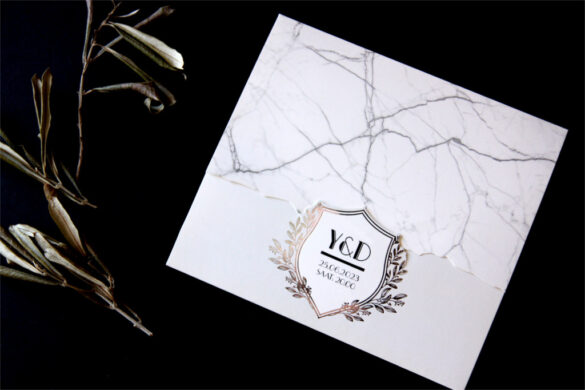 mermer desenli davetiye